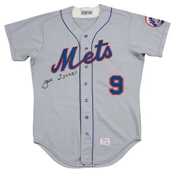 1973 George Theodore Game Used New York Mets Road Jersey Signed by Joe Torre (PSA/DNA)